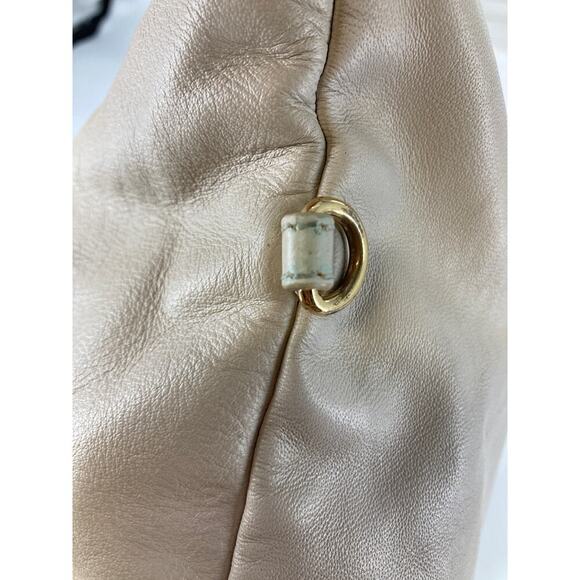 TORY BURCH MEDIUM IVORY LEATHER VERONA FOLDOVER CROSSBODY BAG - Picture 13 of 16